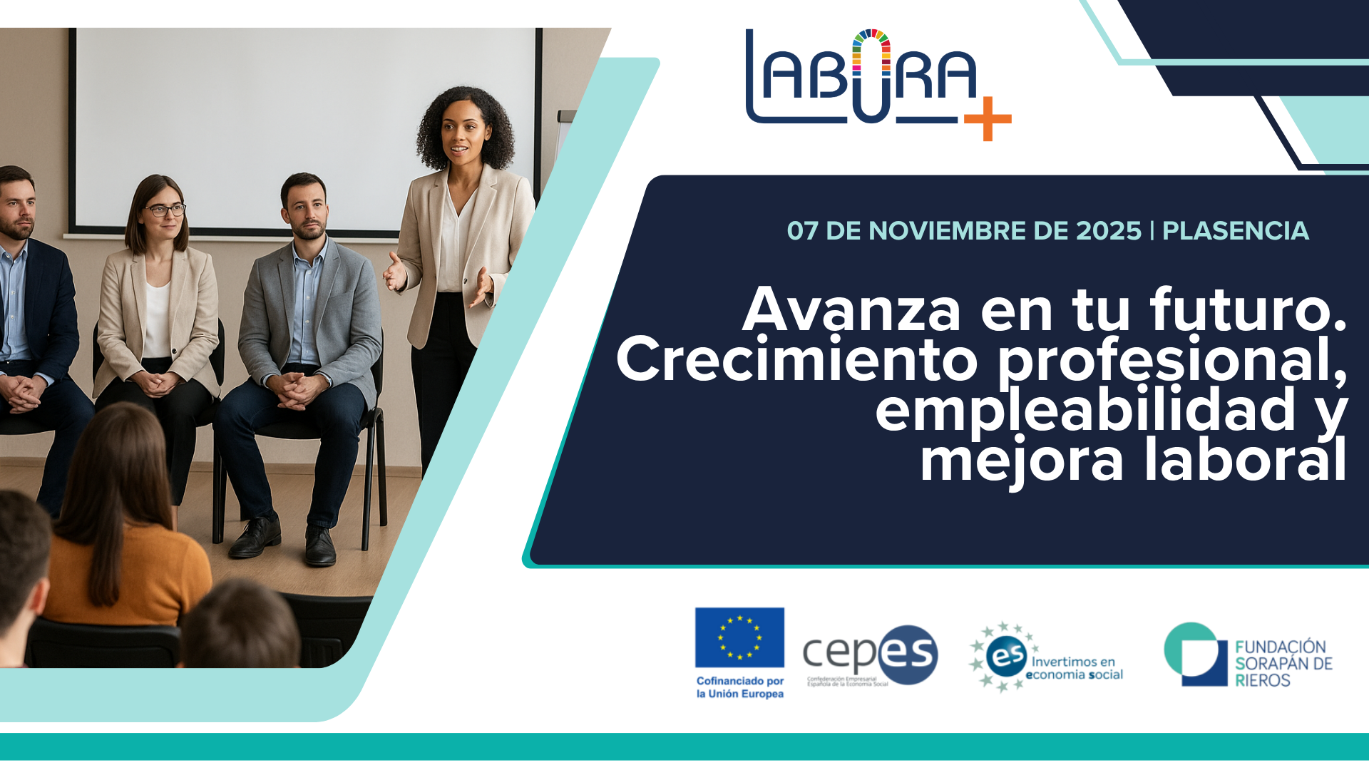 Evento «Avanza en tu futuro. Crecimiento profesional, empleabilidad y mejora laboral» en Plasencia