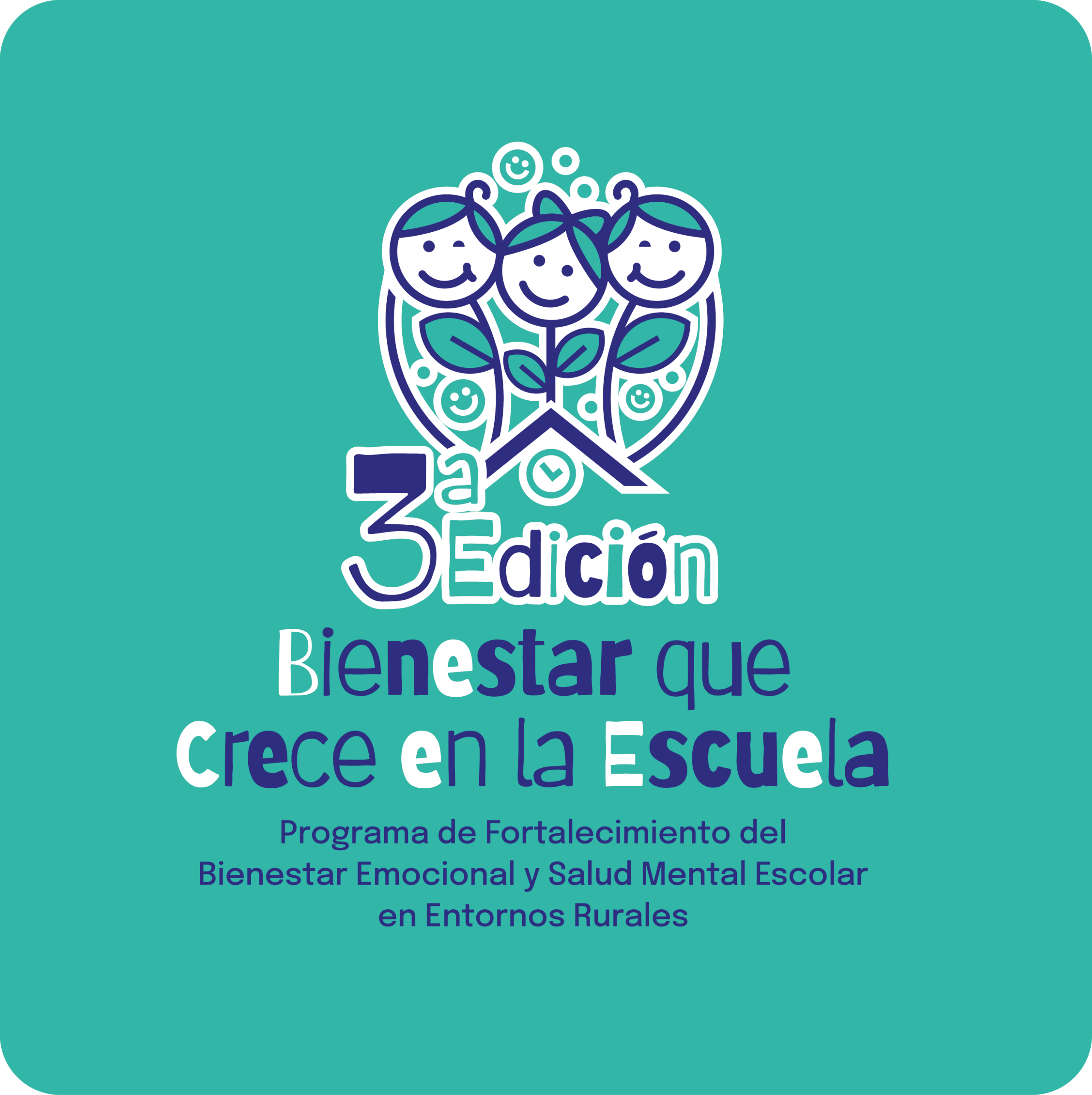 logo bienestar crece en la escuela 3 edicion verde