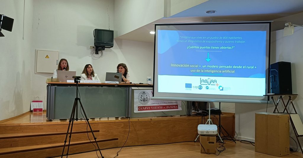 Foto de la presentación del proyecto Labora +